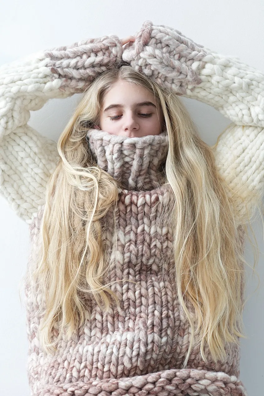 Oversized chunky knit sweater pattern free