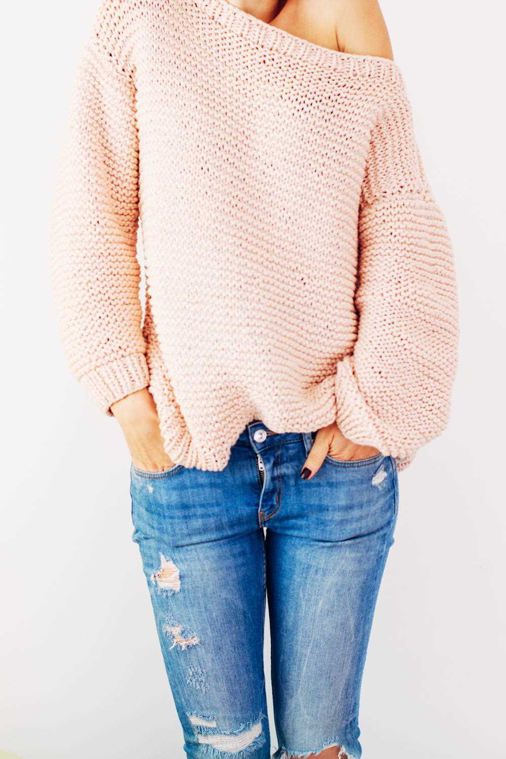 Oversized chunky knit sweater pattern free