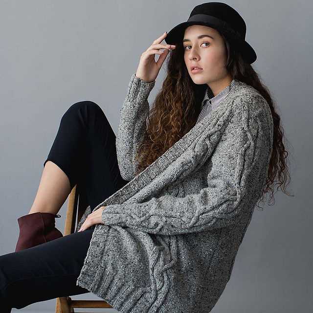 Oversized cardigan knitting pattern