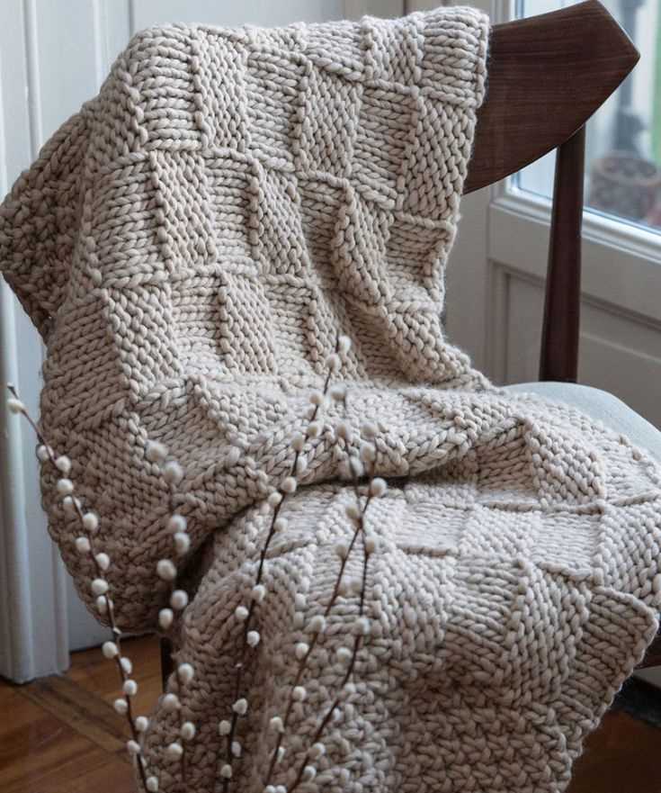 Patterns for knitting blankets throws
