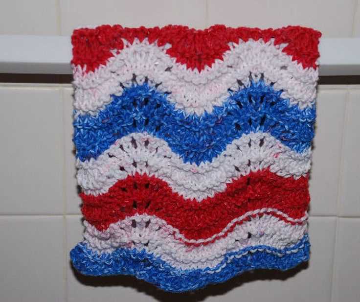 A Delightful Knitted Dishcloth Pattern - Peaches and Cream Peaches and cream knitted dishcloth pattern