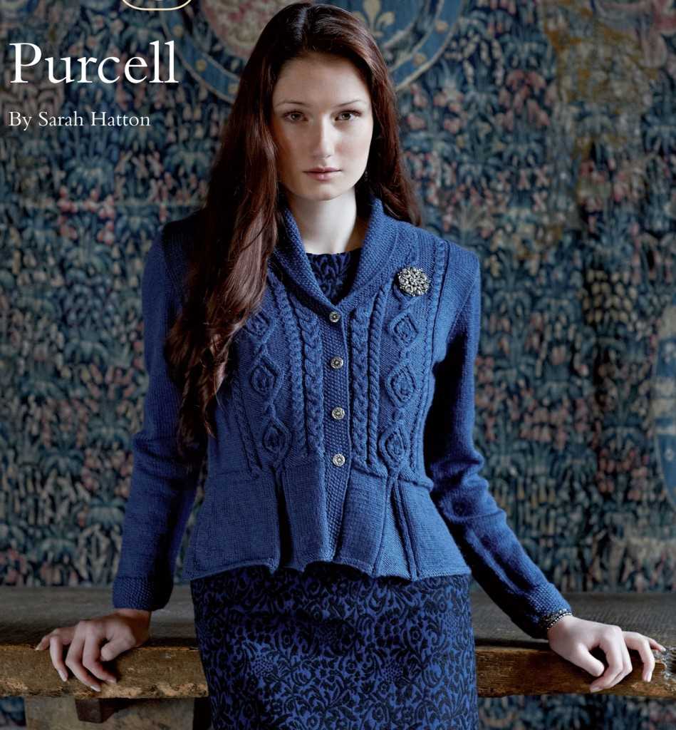 Peplum cardigan knitting pattern