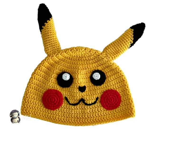 Pikachu knit hat pattern