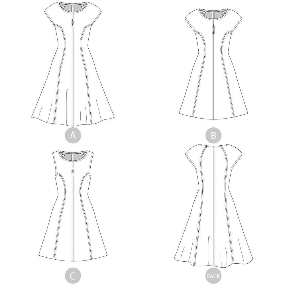 Plus size knit dress pattern