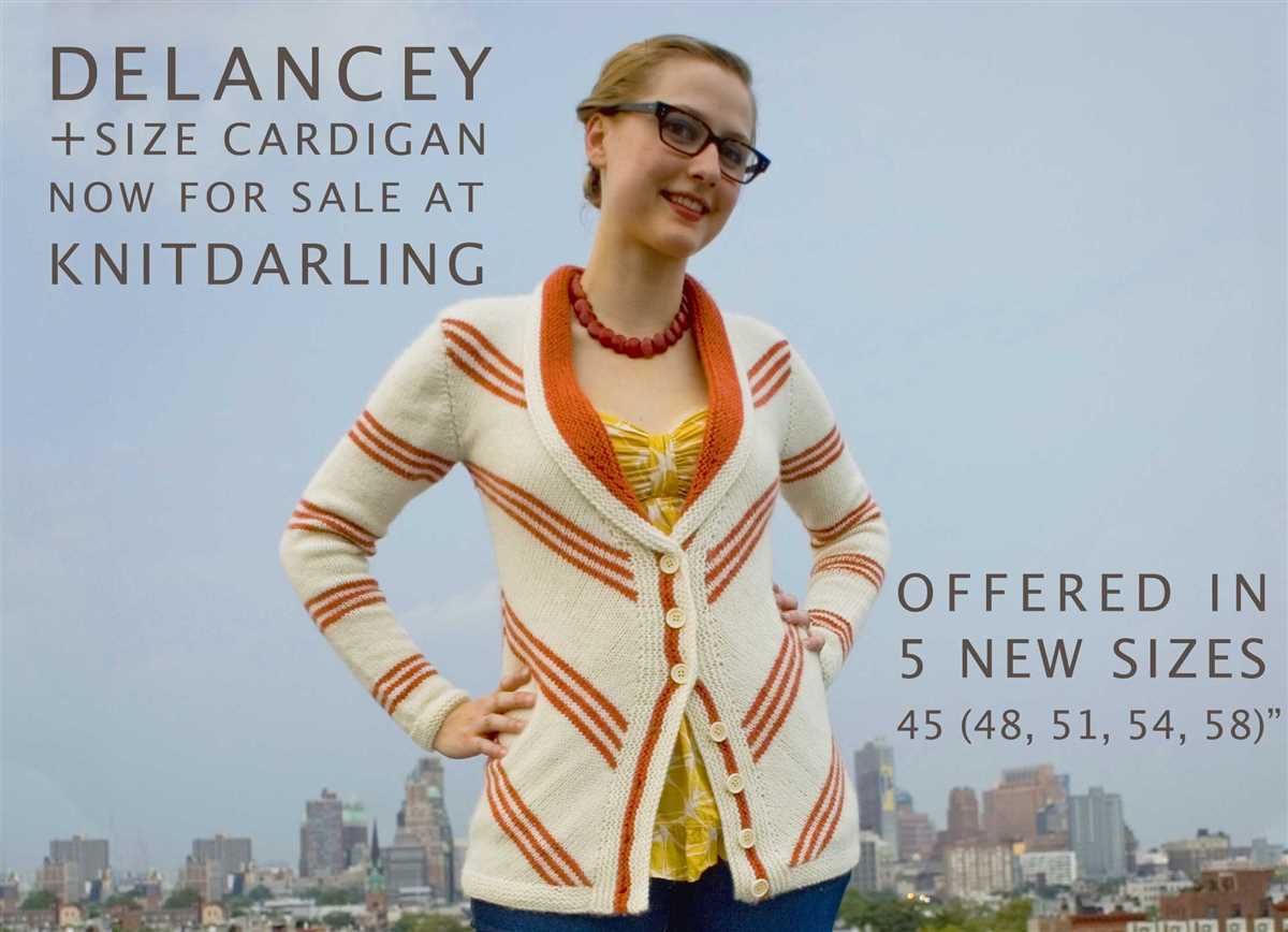 Plus size knitting patterns cardigan