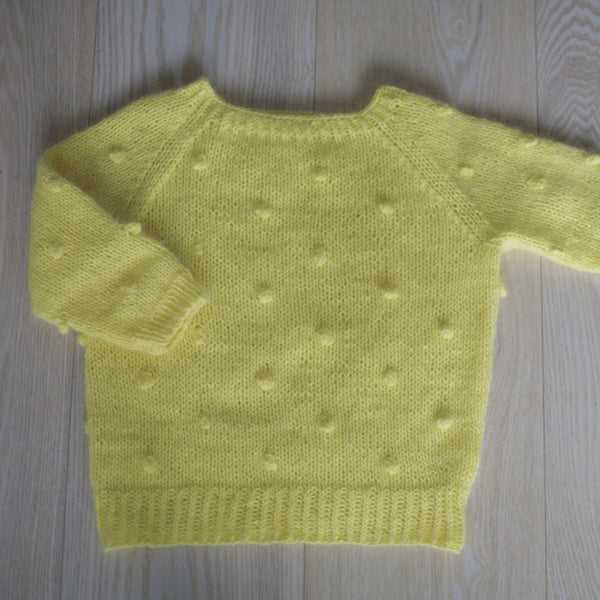 Popcorn sweater knitting pattern