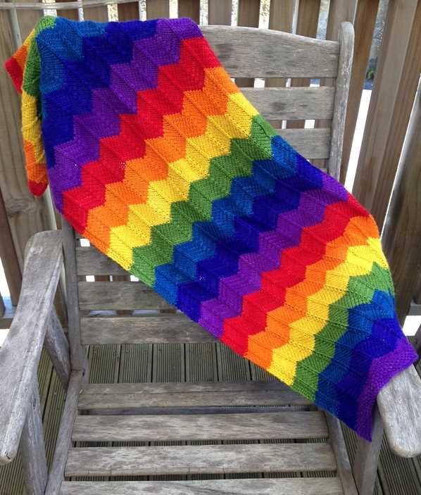 Rainbow knitting pattern free