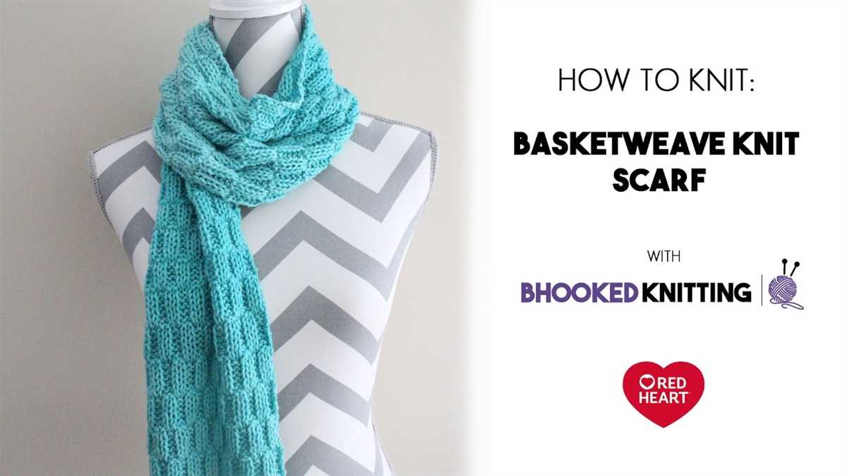 Red heart scarf pattern knit