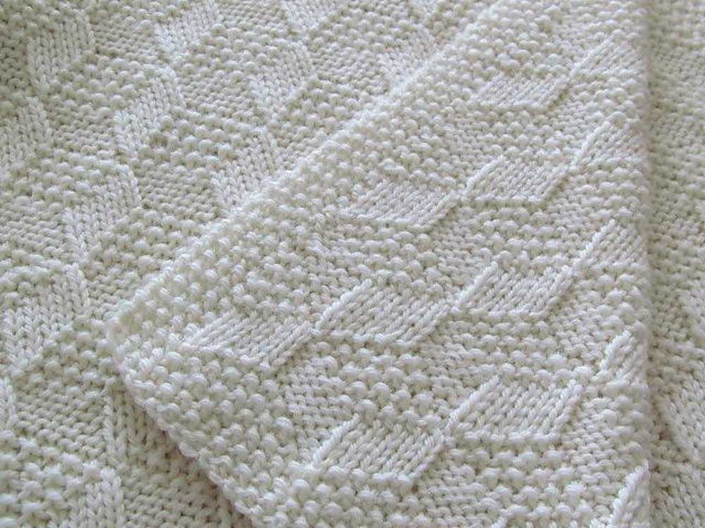 Reversible cable knit blanket pattern