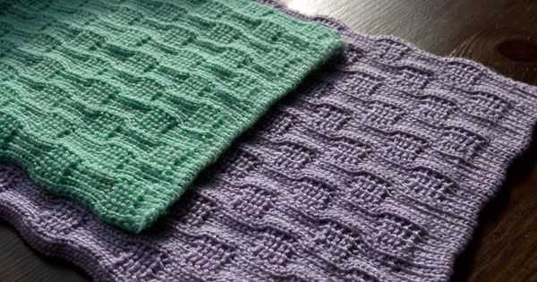Reversible dishcloth knitting pattern