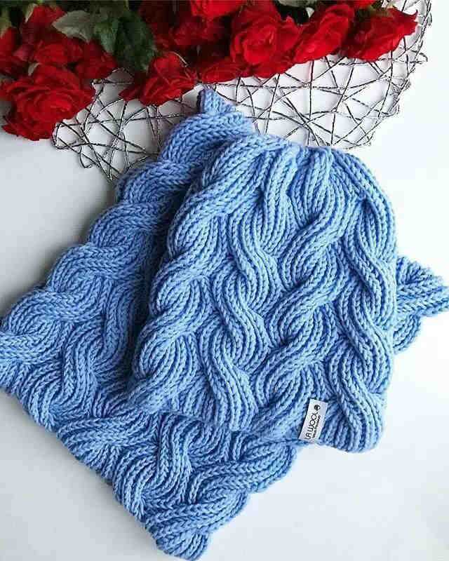 Reversible knit hat pattern
