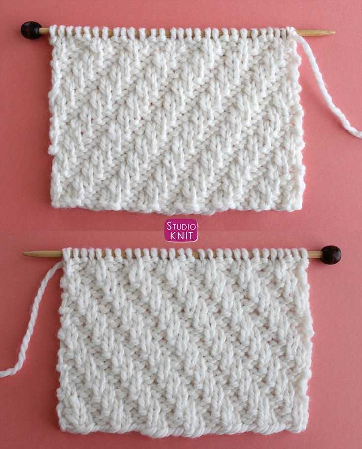 Rib pattern in knitting