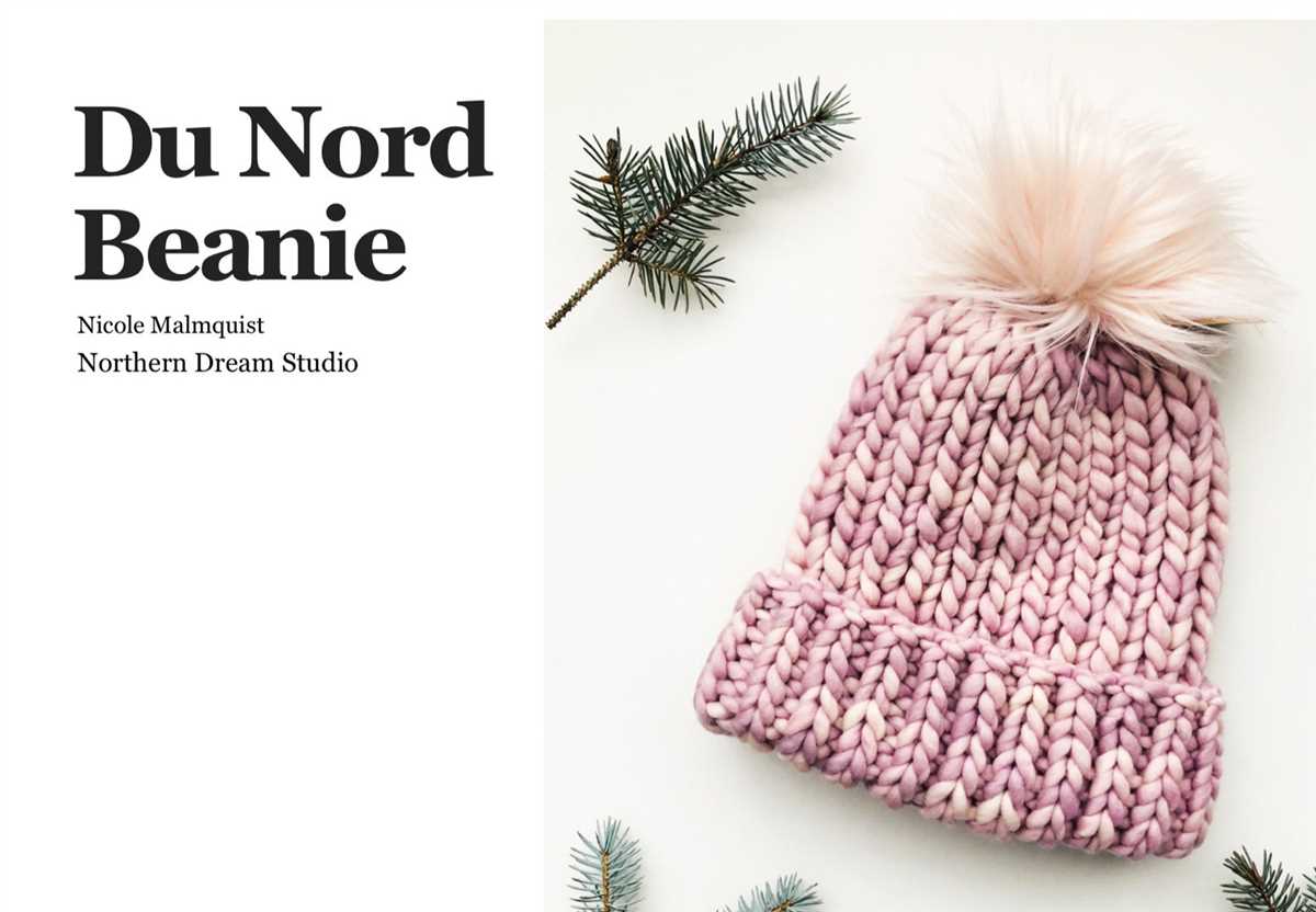 Ribbed brim hat knitting pattern