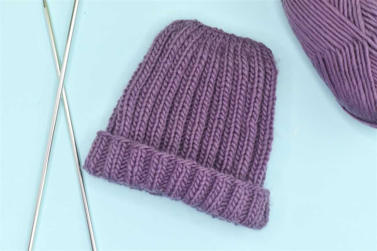Ribbed knit beanie pattern free