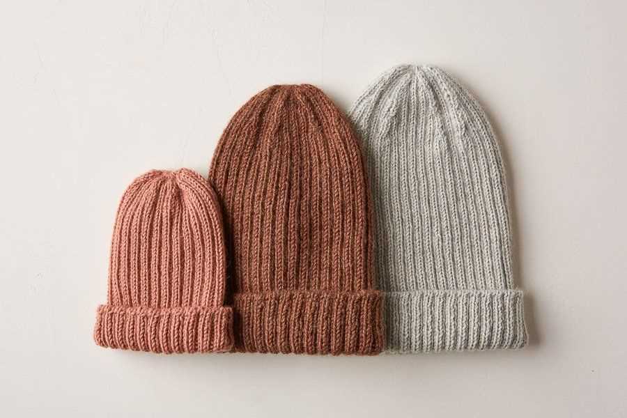 Ribbed knit beanie pattern free