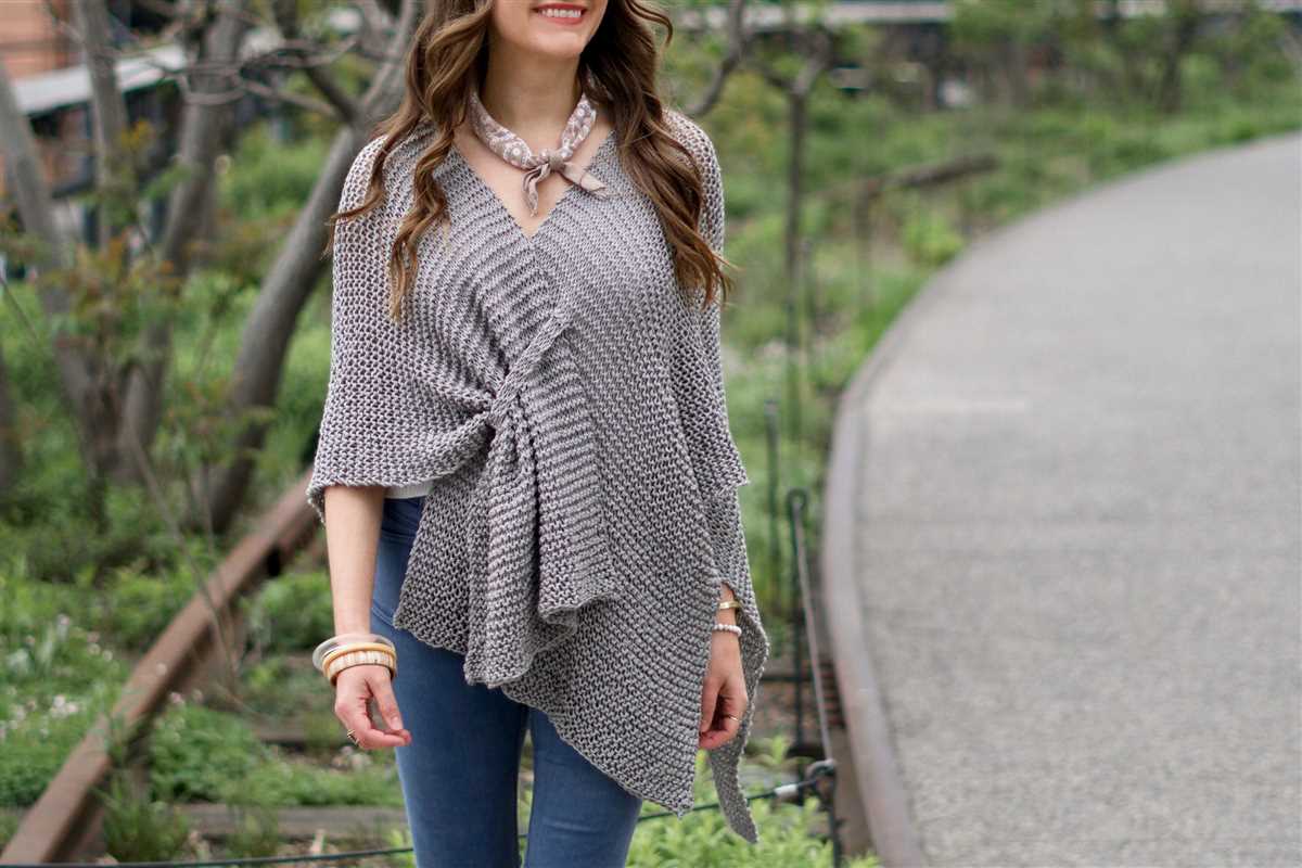 Ruana knitting pattern free