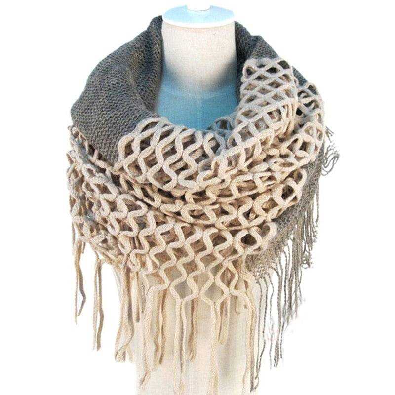Scarf with tassels knitting pattern