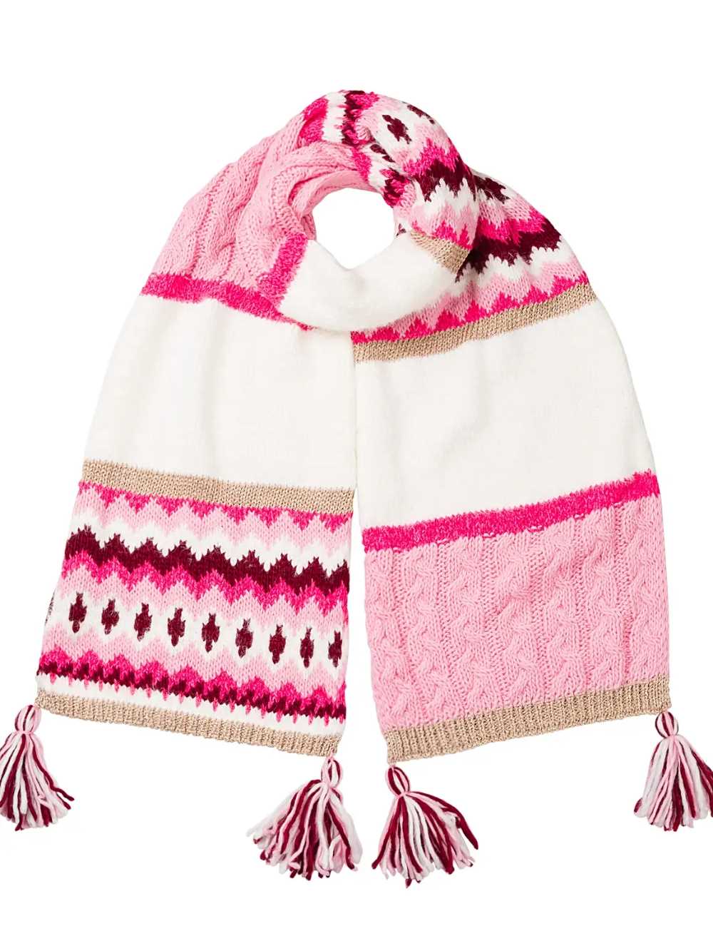 Scarf with tassels knitting pattern