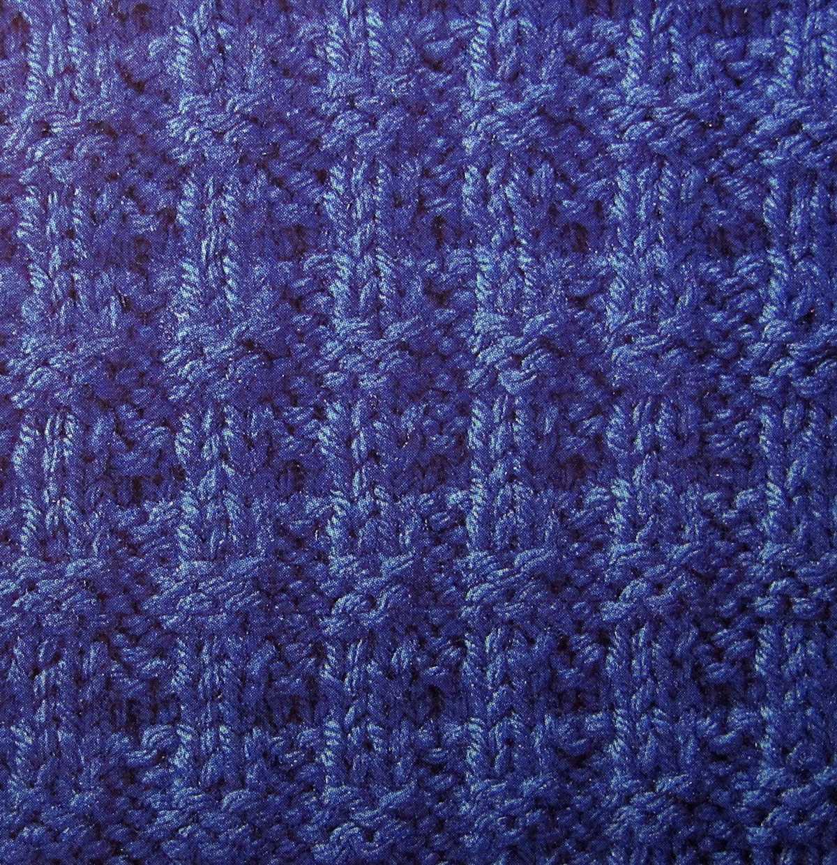 Seersucker knit stitch pattern