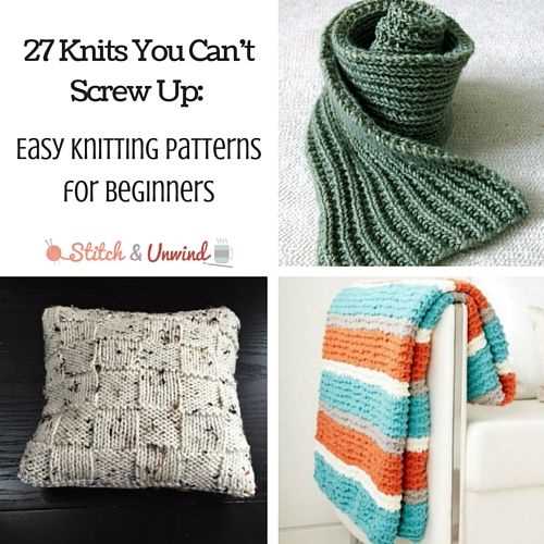 Simple easy knitting patterns for beginners