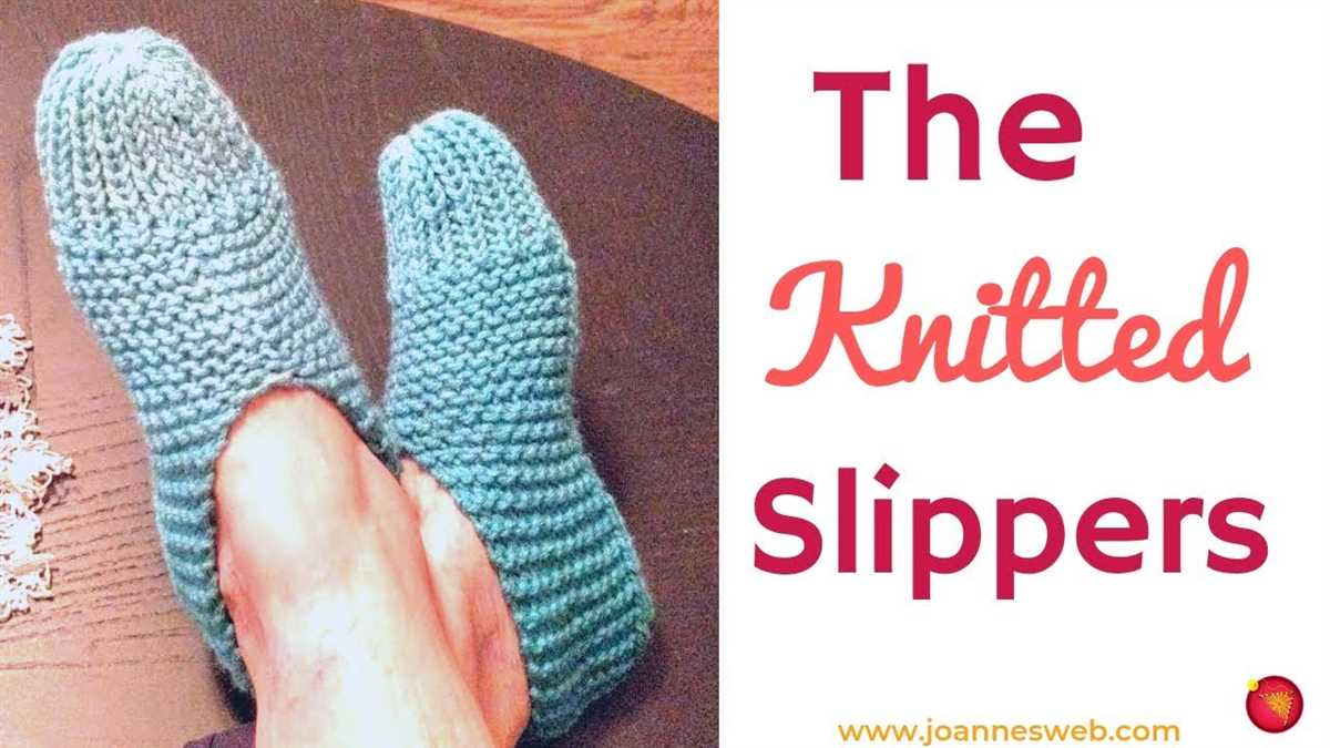Simple knit slipper pattern free