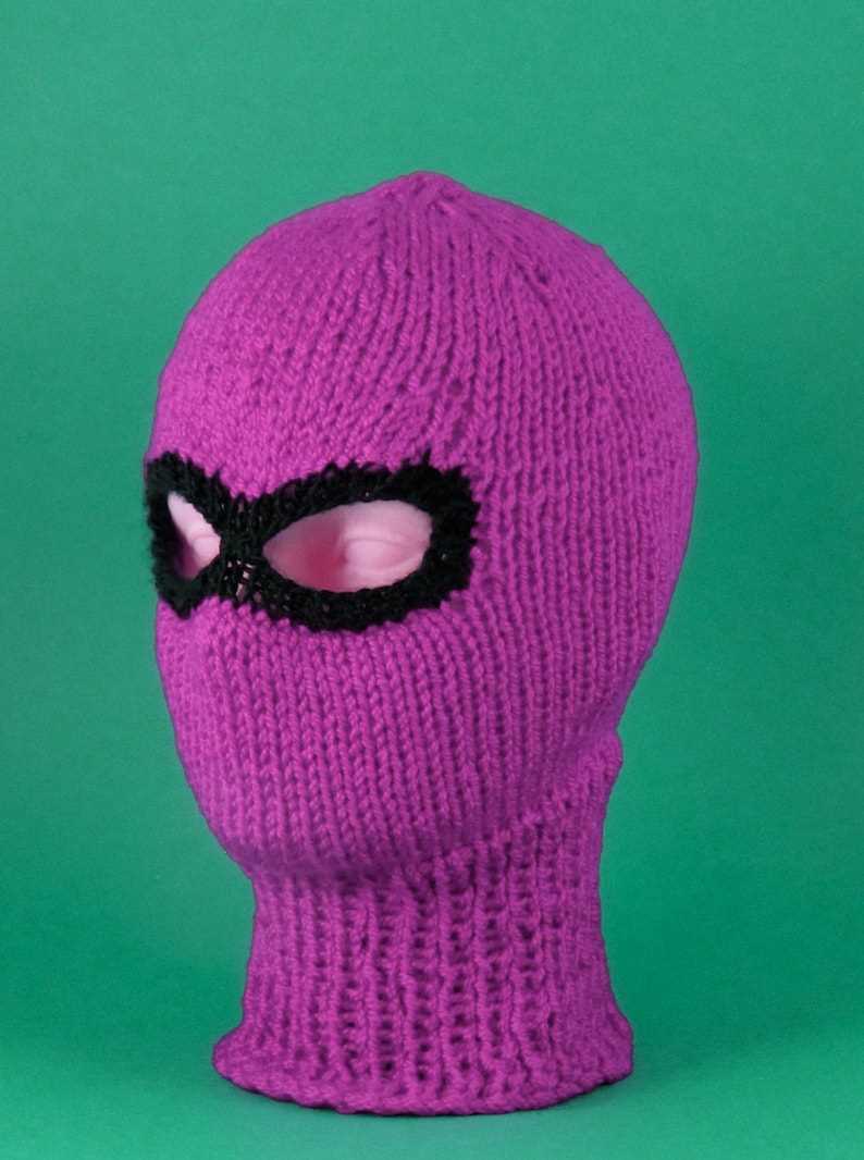 Ski mask knit pattern