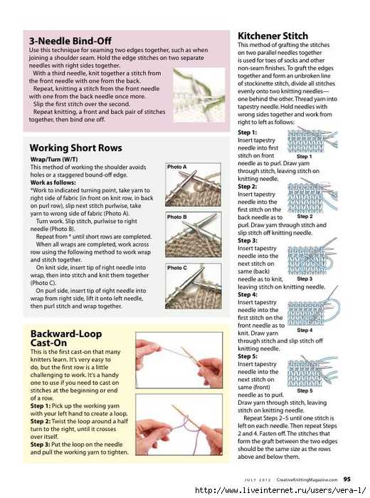 Slip over knitting pattern