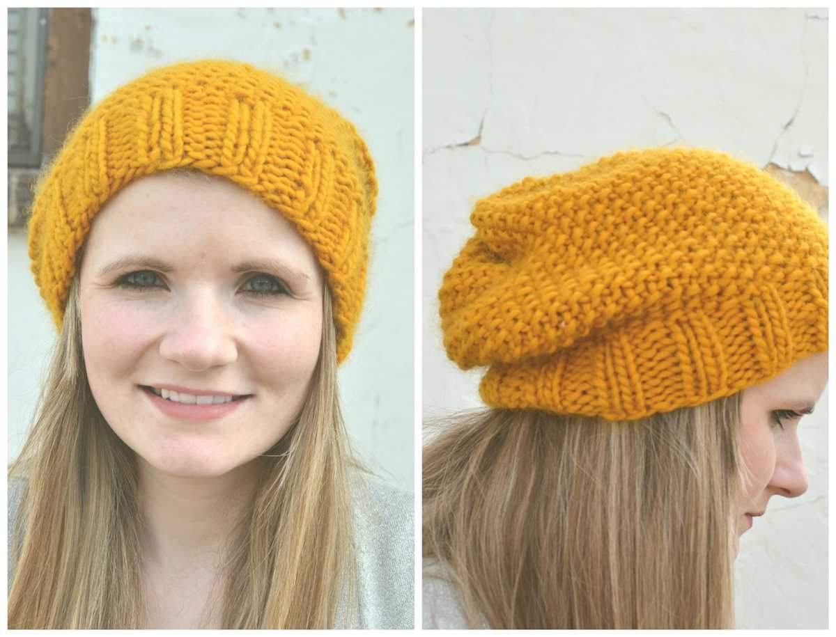 Slouch hat knitting pattern circular needles