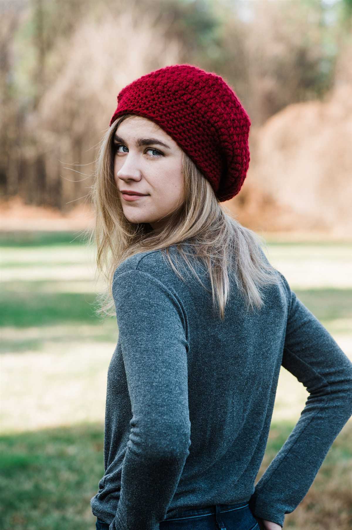 Slouchy beret knitting pattern free