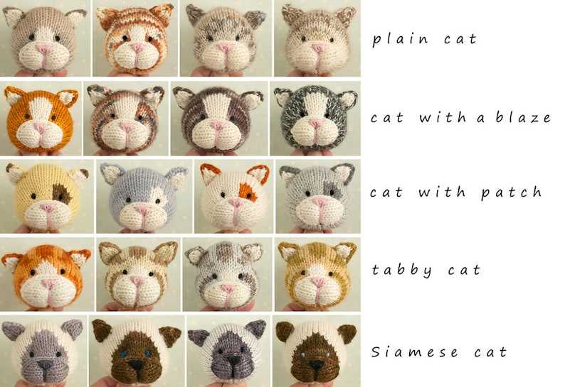 Small knitted cat pattern