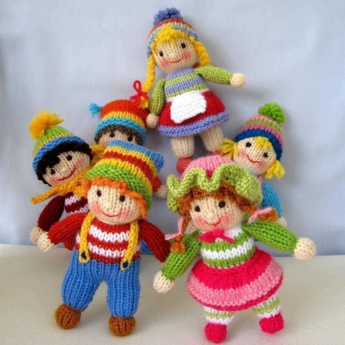 Small knitted doll free pattern