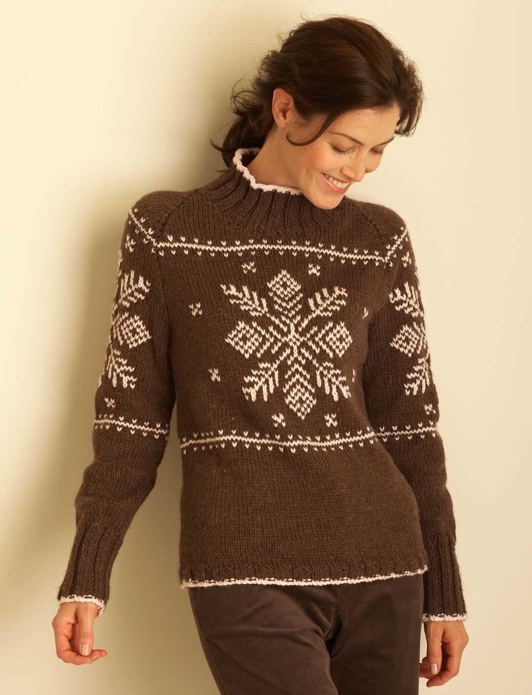 Snowflake cardigan knitting pattern