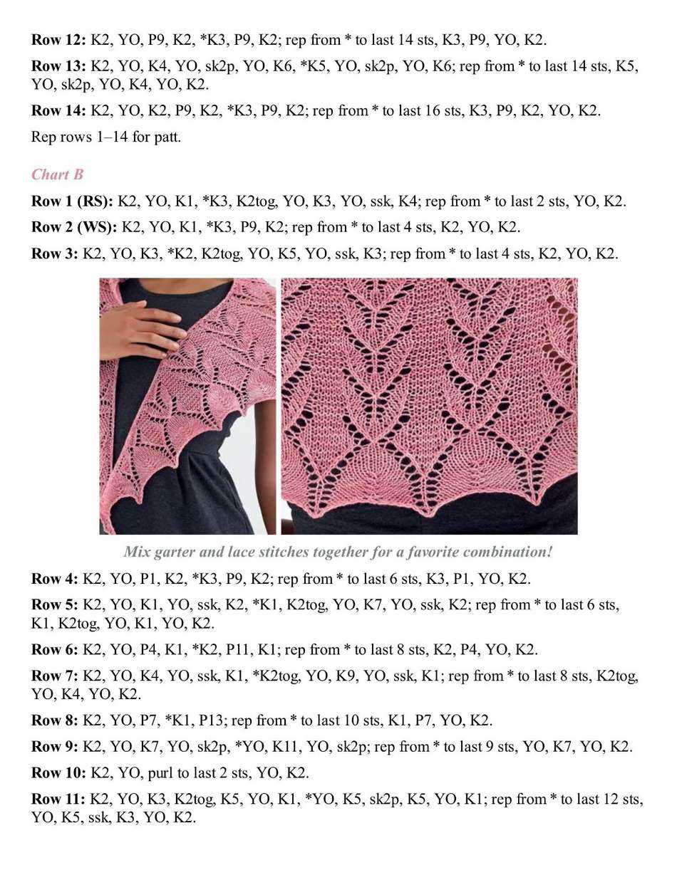 Sock yarn shawls ii 16 patterns for lace knitting