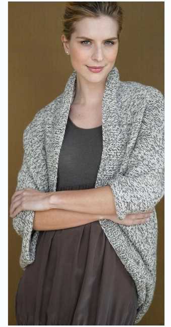 Speckled shrug free knitting pattern