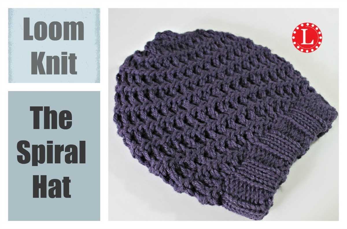 Spiral rib knit hat pattern