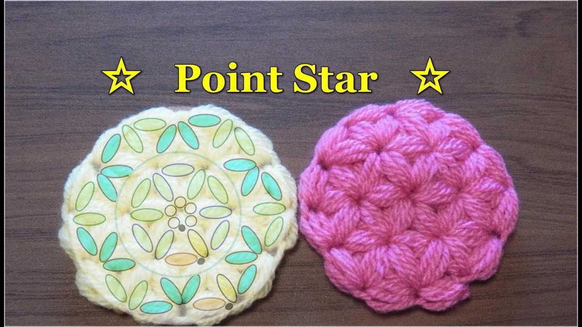 Star coaster knitting pattern