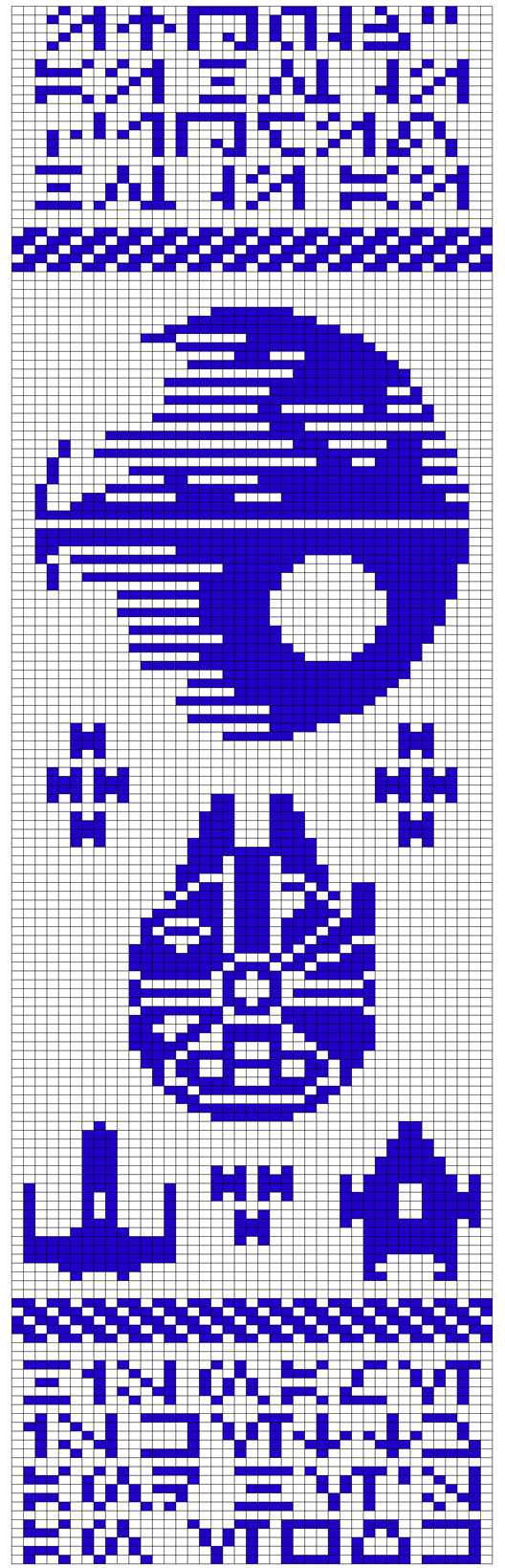 Star wars scarf knitting pattern