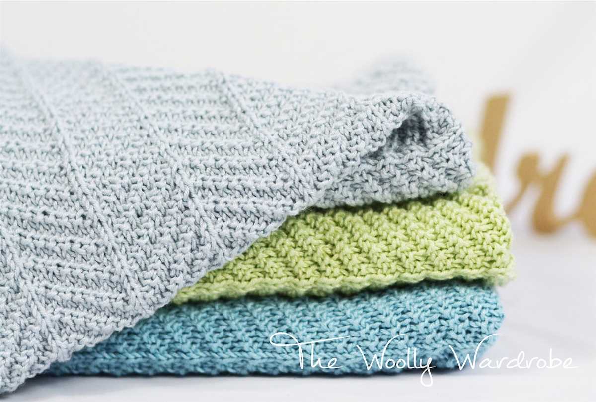 Stroller blanket knitting pattern