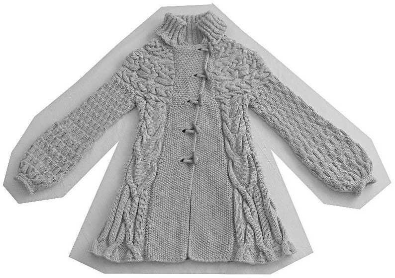 Sweater coat knitting pattern