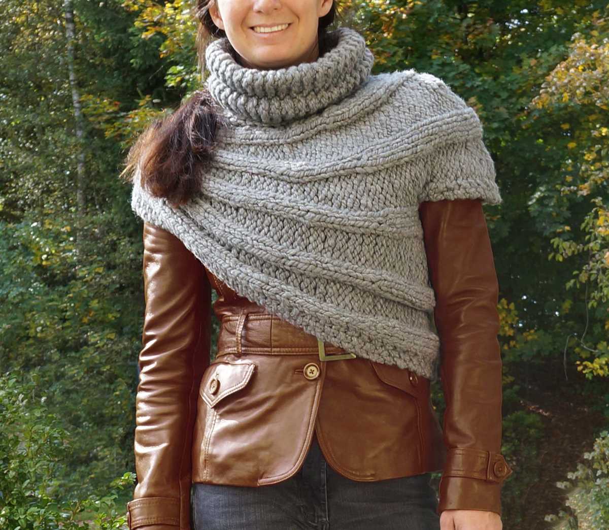 Sweater scarf knitting pattern free