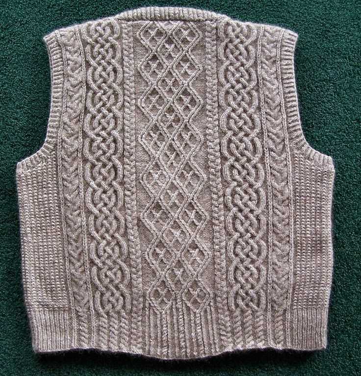 Sweater vest pattern knit