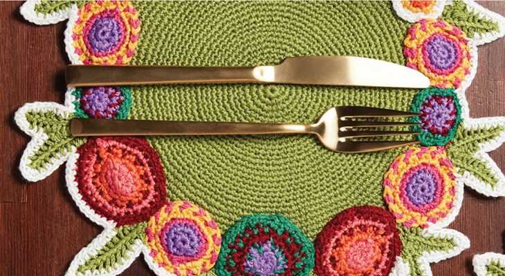 Table mat knitting pattern