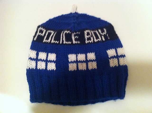 Tardis knitting pattern