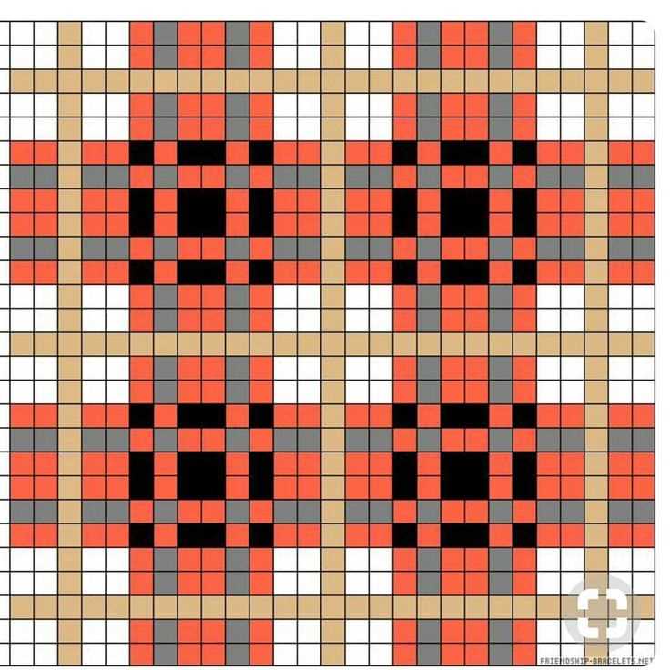 Tartan knit pattern