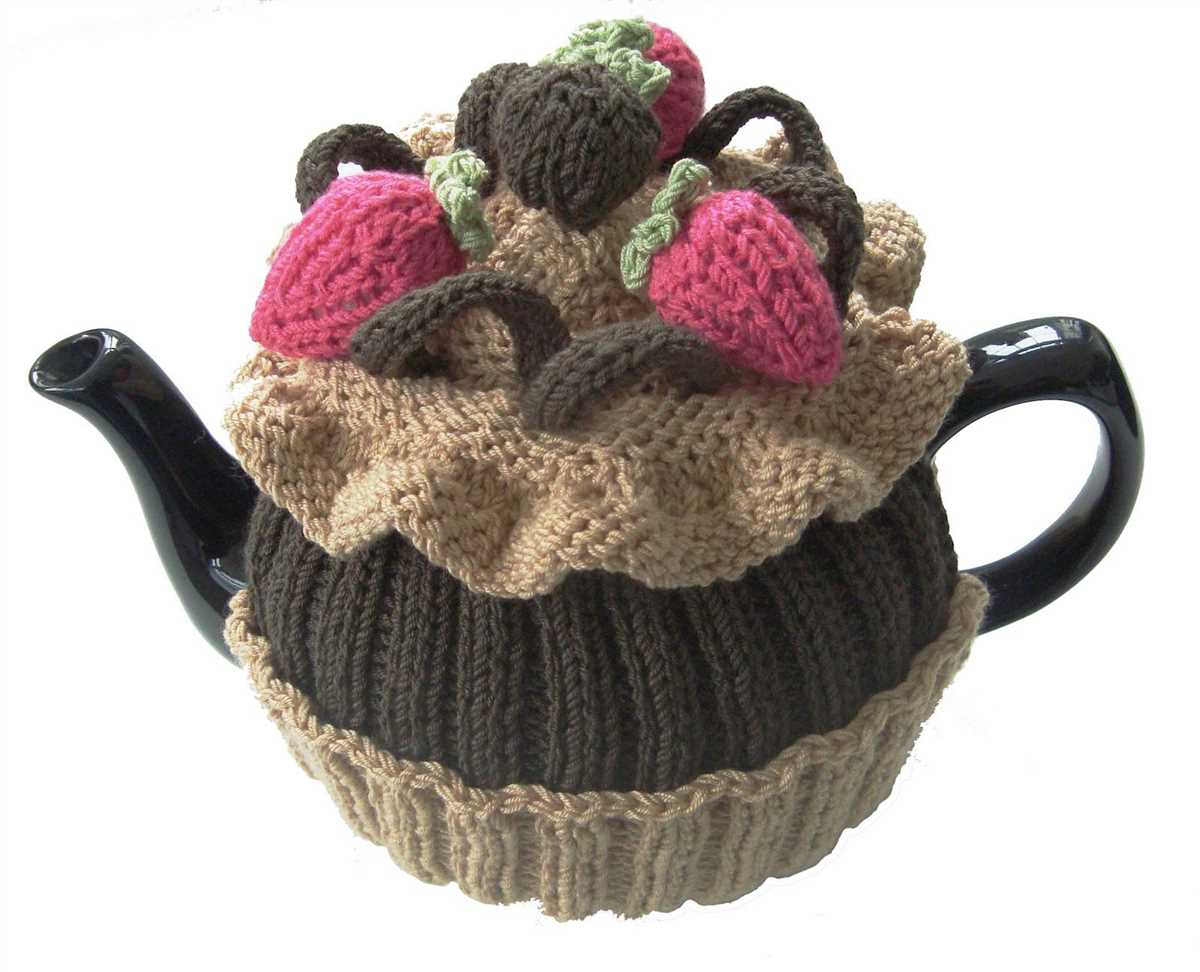 Tea cup cozy knitting pattern