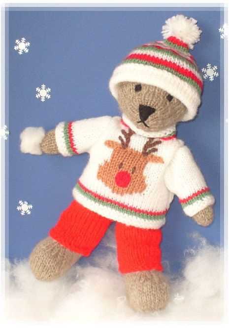 Teddy bear sweater knitting pattern free