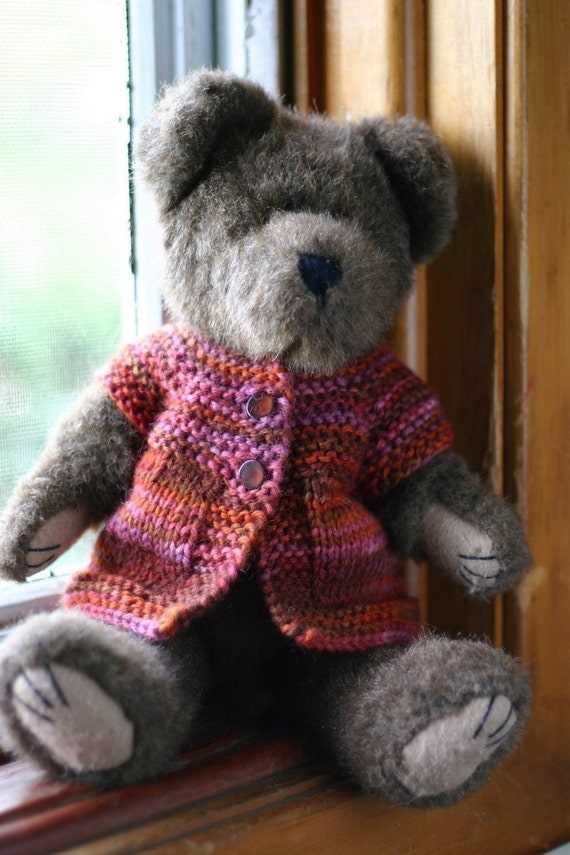 Teddy bear sweater knitting pattern free