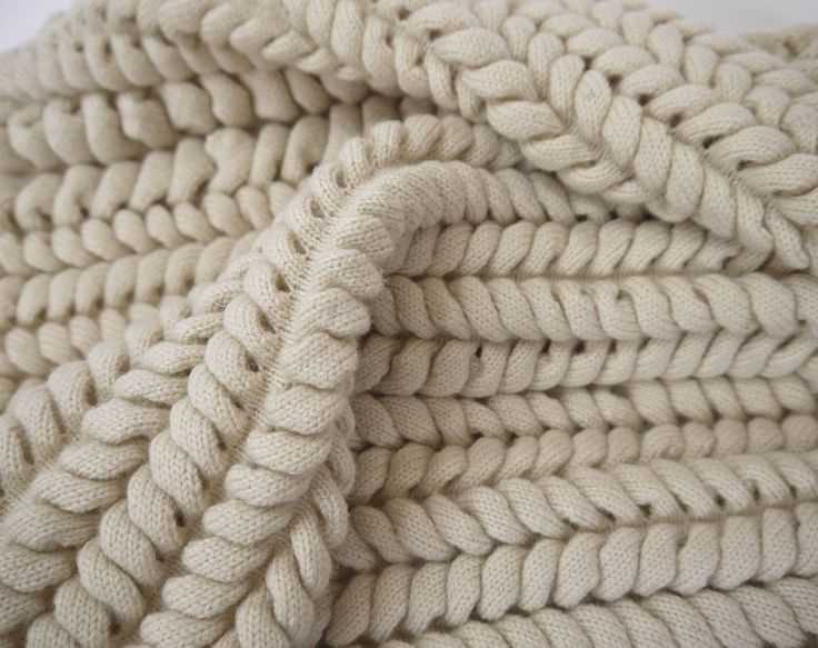 Textured knit blanket pattern