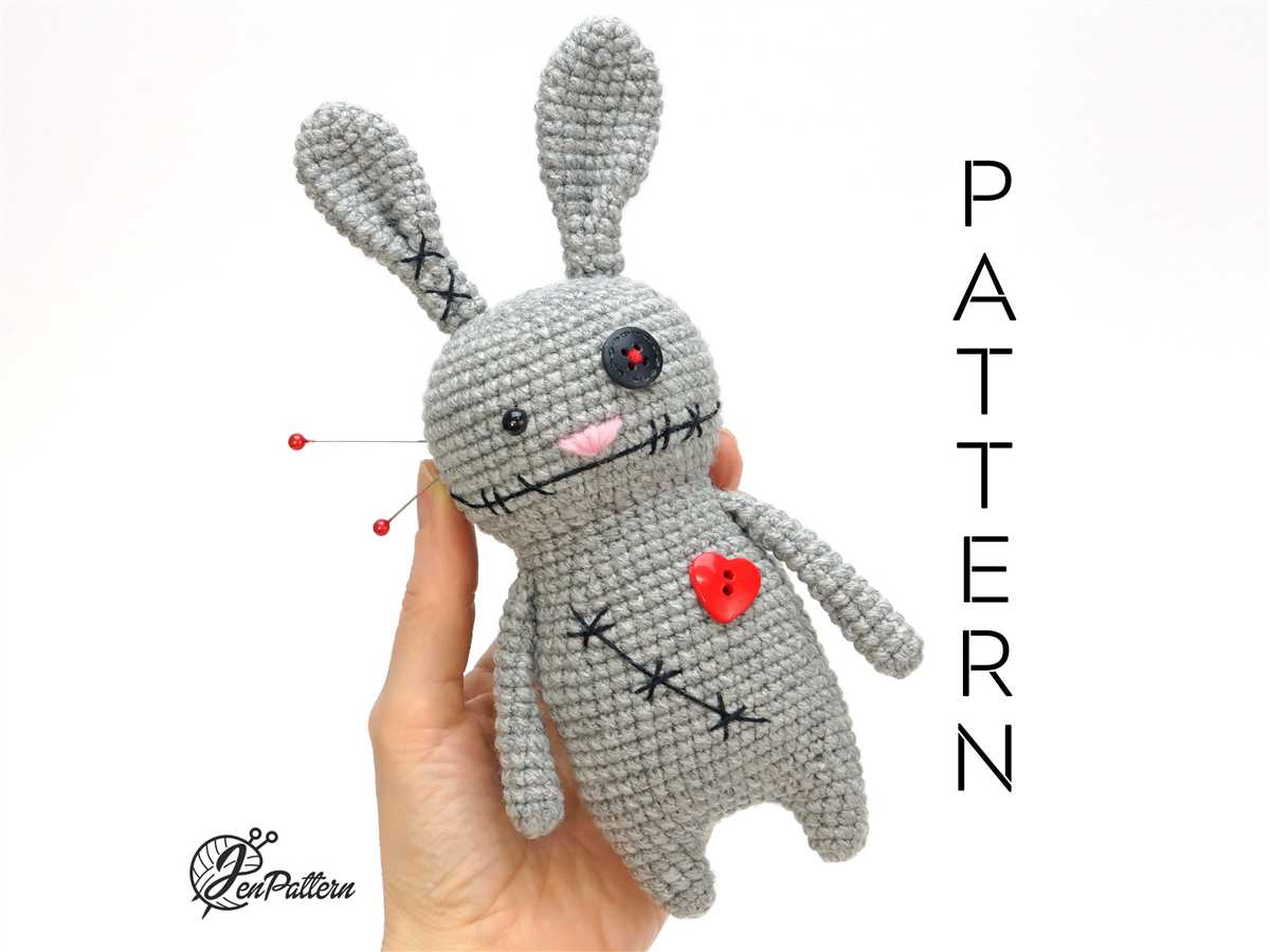 Tiny knitted bunny pattern