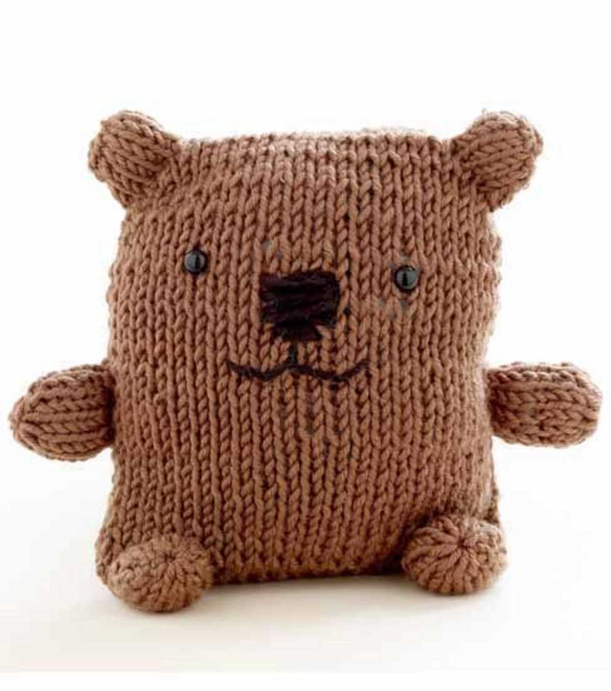 Tiny bear knitting pattern